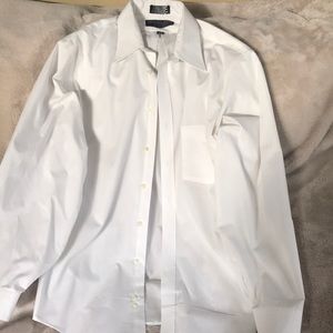 White button down shirt men